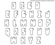 Coloriage alphabet maternelles printable
