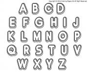 Coloriage rigolo alphabet maternelles