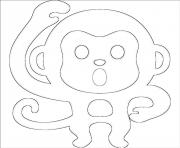 Coloriage emoji singe