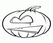 Coloriage citrouille halloween 3