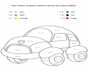 Coloriage magique maternelle addition 23