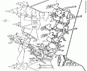 Coloriage traineau pere noel 1