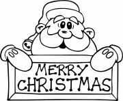 Coloriage merry christmas