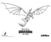 Coloriage dragons le film train dragon night fury hiccup