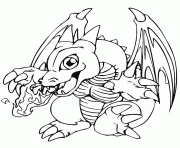 Coloriage mini dragon