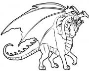 Coloriage dragon 1