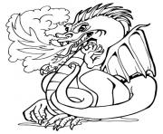 Coloriage dragon 7