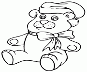 Coloriage ours peluche
