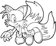 Coloriage sonic 180