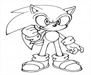 Coloriage sonic 2
