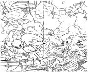 Coloriage sonic 200