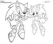 Coloriage sonic 121