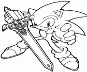 Coloriage sonic 13