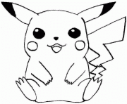 Coloriage pikachu s41c9