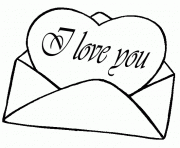 Coloriage Lettre Coeur I Love You Dessin Coeur A Imprimer