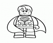 Coloriage superman vs batman lego fache