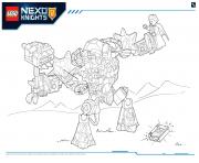Coloriage Lego Nexo Knights LE REPAIRE VOLCANIQUE DE JESTRO 4