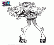 Coloriage monster high lagoona blue belle tenue