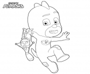 Coloriage PJ Mask Coloring Pictures Gluglu