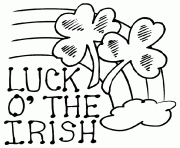 Coloriage lucky saint patricks day