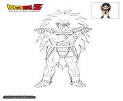 Coloriage dbz raditz dragon ball z officiel