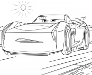 Coloriage jackson storm from cars 3 disney