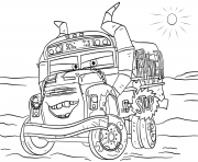 Coloriage miss fritter from cars 3 disney