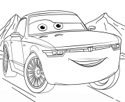 Coloriage bob sterling from cars 3 disney