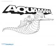Coloriage aquaman dc comics officiel