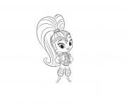 Coloriage Nick Jr shimmer et shine