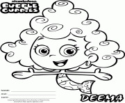 Coloriage Bubble Guppies Deema