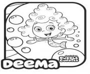 Coloriage Bubble Guppies Deema Printable 1
