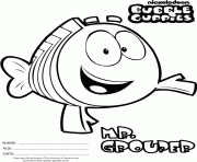 Coloriage Bubble Guppies M Grouper