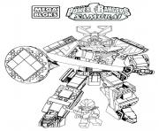 Coloriage power rangers samurai mega bloks