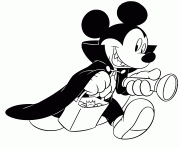 Coloriage halloween mickey mouse disney