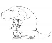 Coloriage minijusticiers dino