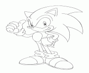 Coloriage classic sonic the hedgehog