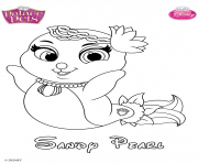 Coloriage sandy pearl princess disney