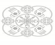 Coloriage mandala noel 27