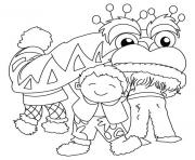 Coloriage dragon nouvel an chinois kids best