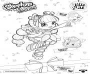 Coloriage shopkins shoppies join the party Wanda Wand Rainbow Wishes