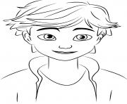 Coloriage miraculous adrien agreste