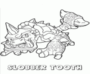 Coloriage skylanders swap force slobber tooth