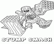 Coloriage skylanders giants life saison 2 stump smash