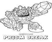 Coloriage skylanders giants lightcore prism break