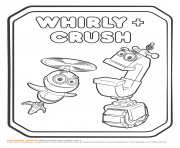 Coloriage Rusty Rivets Whirly and Crush Coloring Page