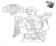 coloriage fortnite battle royale personnage 6 - dessin fortnite skin saison 3