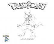 Coloriage Lucario Pokemon