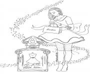 Coloriage adulte la petite robe noire par mademoiselle stef