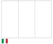 Coloriage drapeau italie